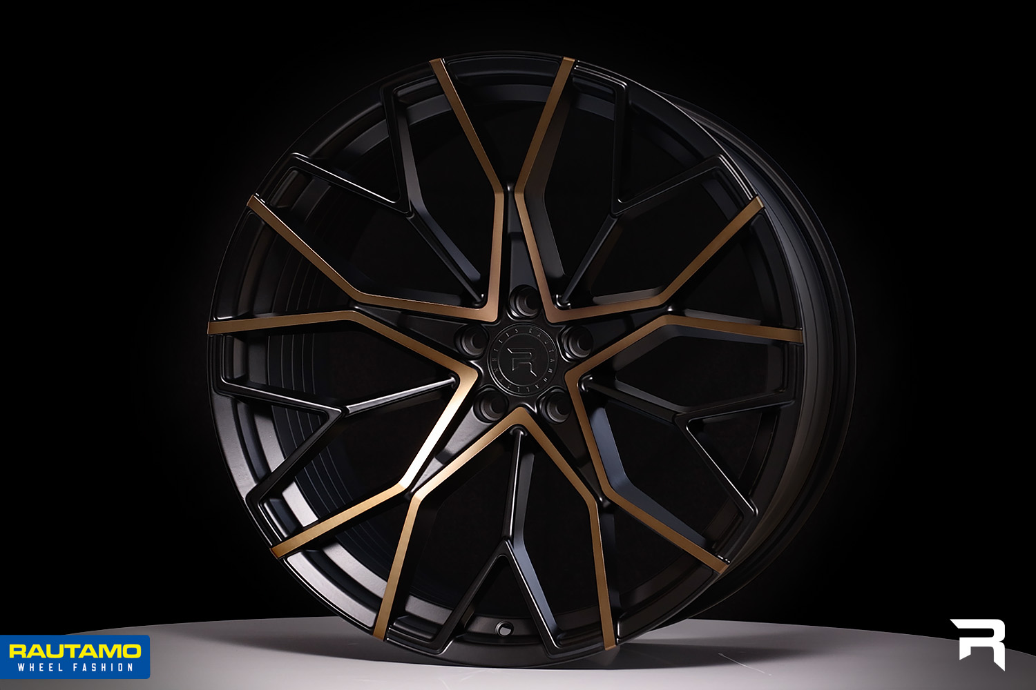 Rautamo R-Series R15 Satin Black Bronze vanteet autoon bil fälgar